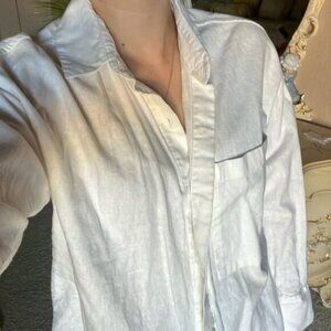 Abercrombie & Fitch Oversized Linen Top